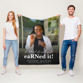 Hon trodde att Nurse Photo Studenten Fleecefilt