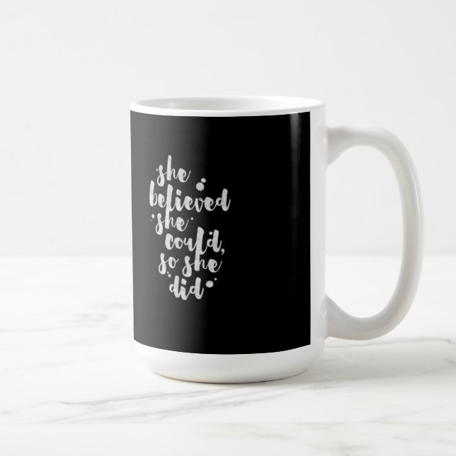 Hon trodde henne kunde - den inspirera muggen kaffemugg (Höger)