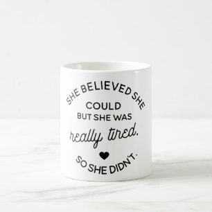 Hon trodde henne kunde, men hon tröttades kaffemugg