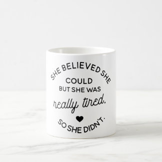 Hon trodde henne kunde, men hon tröttades kaffemugg