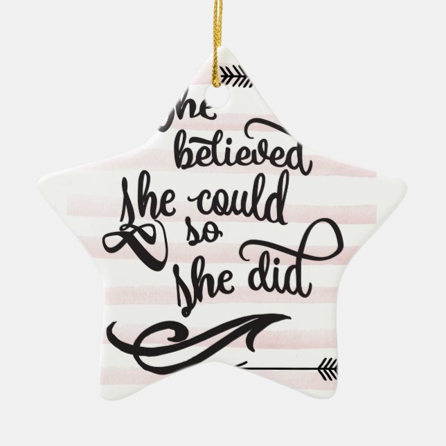 hon trodde henne kunde, så hon gjorde julgransprydnad keramik (Framsidan)