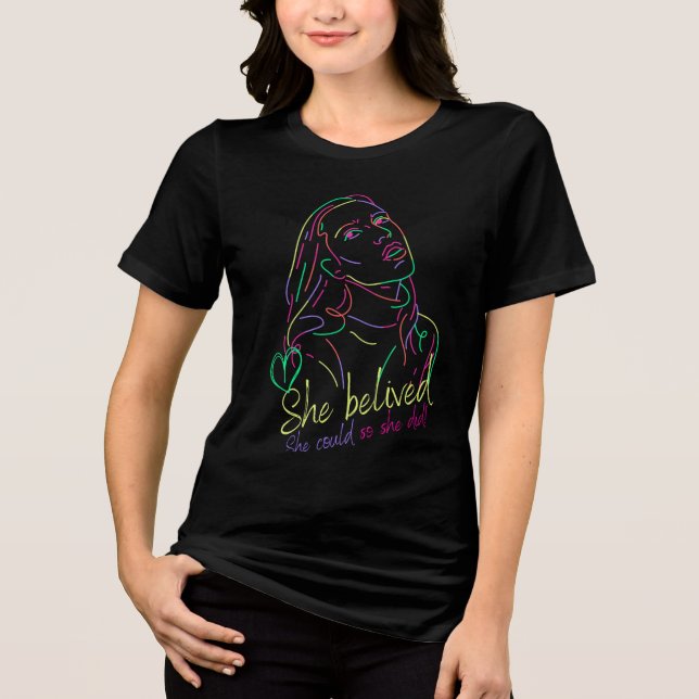 Hon trodde. Hon kunde det. T Shirt (Framsida)