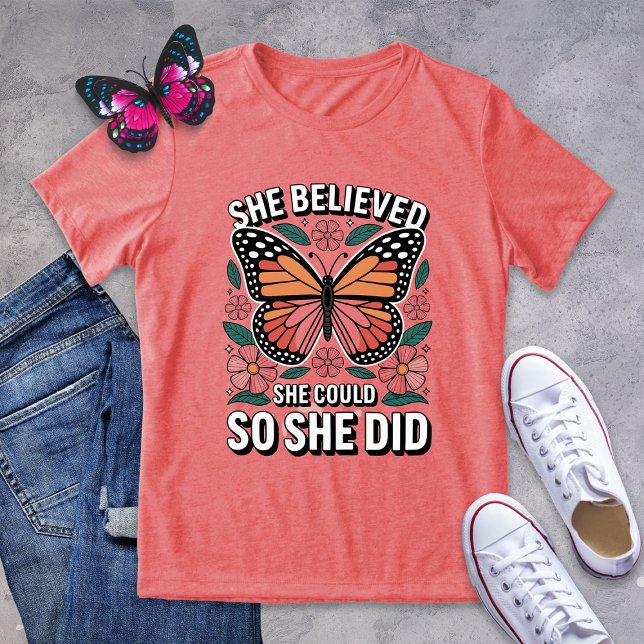 Hon trodde - Monarch Butterfly Empowerment Tee (Skapare uppladdad)
