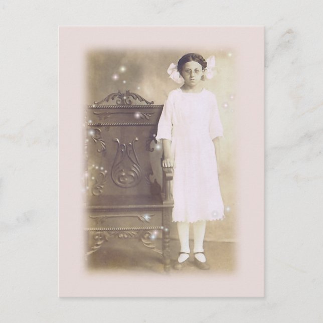 Hon trodde på Vintage Photo Art Vykort (Framsida)