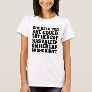 HON TRORDE HON KUNDE MEN HENNES KATT SOV T SHIRT