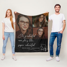 Hon utbildade Toppen Photo Studenten Fleecefilt