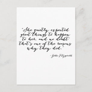 Hon väntade sig tyst underbart sak vykort