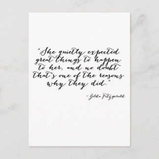 Hon väntade sig tyst underbart sak vykort