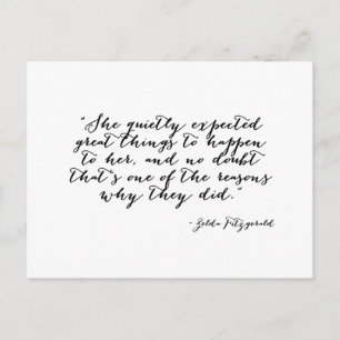 Hon väntade sig tyst underbart sak vykort