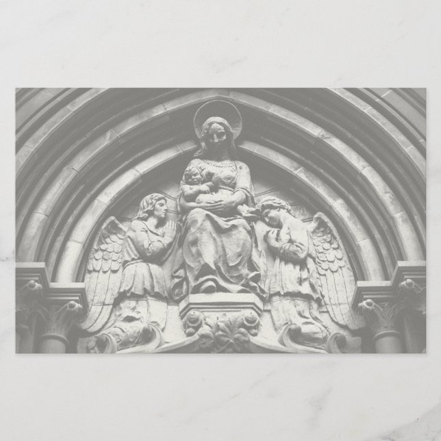 Hon väntar på hög brevpapper (Framsida)