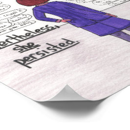 Hon var fast (barnfri) 8,5 x 11 poster