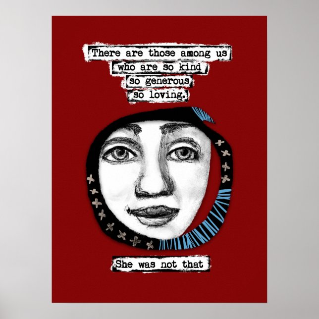 Hon var inte den som Poster Wall Art (Framsidan)