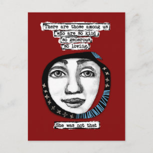 Hon var inte det vykortet vykort