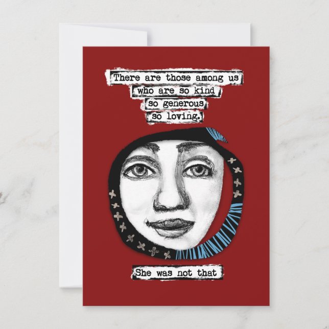 Hon var inte så glad över att få ett hälsskort kort (Framsida)