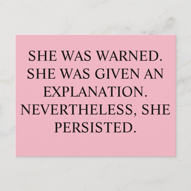 Hon varnades, vykort (Framsida)