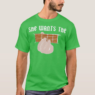 Hon vill att D-Chord Joke Nasty Funny Guitarist T Shirt