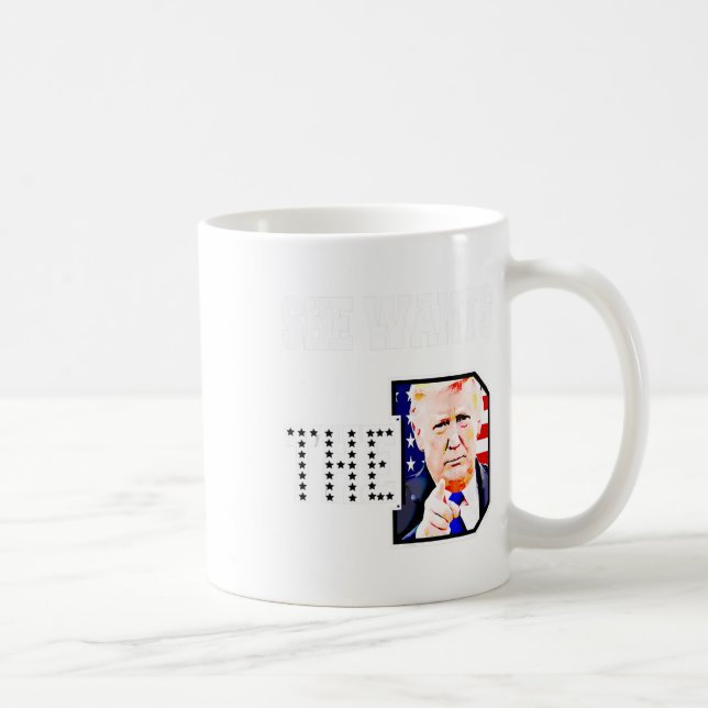 Hon vill ha D Donald Trump 2024 Kaffemugg (Höger)