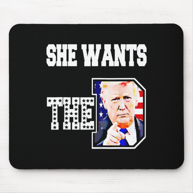 Hon vill ha D Donald Trump 2024 Musmatta (Framsidan)