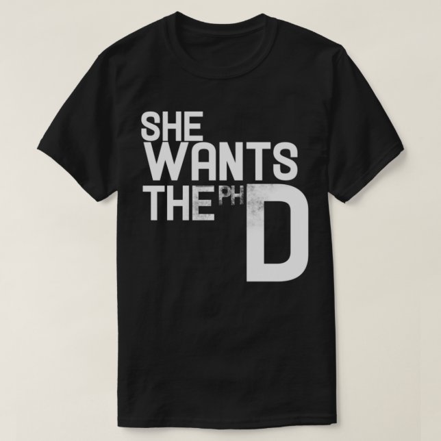 Hon vill ha en rolig feminist. t shirt (Design framsida)