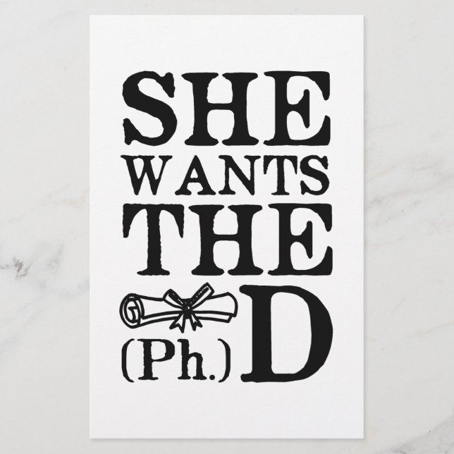 Hon vill ha PhD (Framsida)
