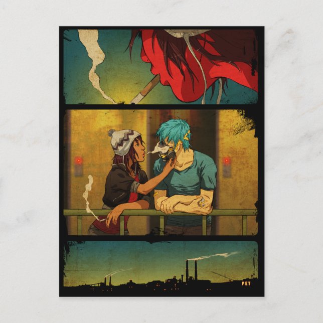 Hon visar min förstärkare vykort (Framsida)