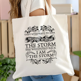 Hon Viska Tillbaka Jag Är Stormen Tygkasse