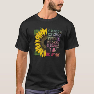 Hon viskade att jag är stormen Cute Solros Women T Shirt