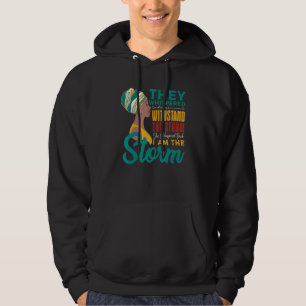 Hon viskade tillbaka jag är Storm African Black Hi Hoodie