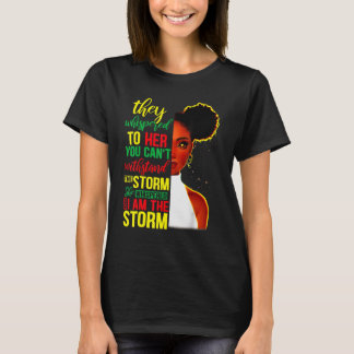 Hon viskade tillbaka jag är Storm Black History Mo T Shirt
