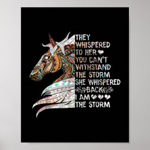 Hon viskade tillbaka, jag är stormen, Riding Horse Poster