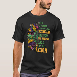 Hon viskade tillbaka jag är stormen Womens Motivat T Shirt