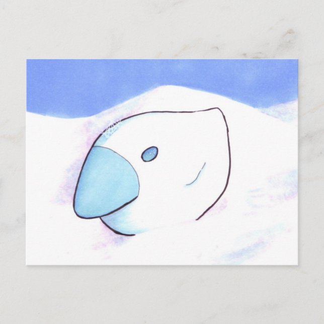 Höna av isvykortet vykort (Framsida)