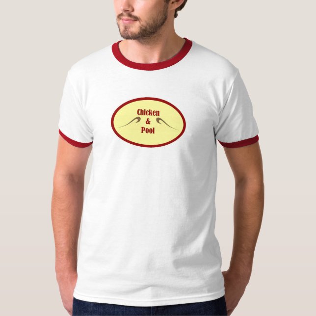Höna & bassäng t shirt (Framsida)