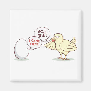 Höna eller ägget? magnet