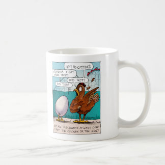Höna eller äggmuggen kaffemugg