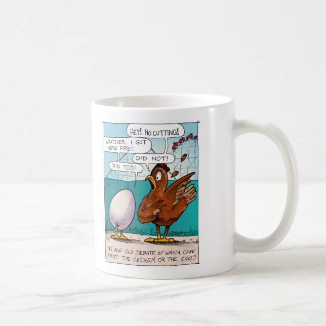 Höna eller äggmuggen kaffemugg (Höger)