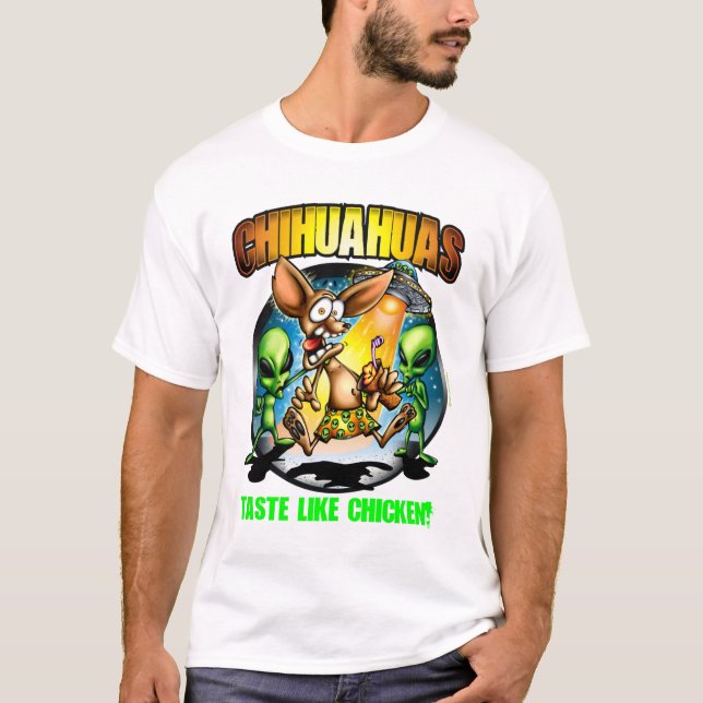 Höna för Chihuahuassmaknågot liknande (mörk) T Shirt (Framsida)