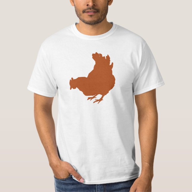 Höna [höna, bonde, organiska ägg] t-shirt (Framsida)