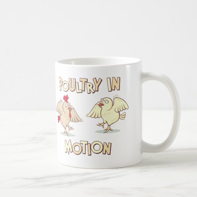 Höna i rörelse kaffemugg (Höger)