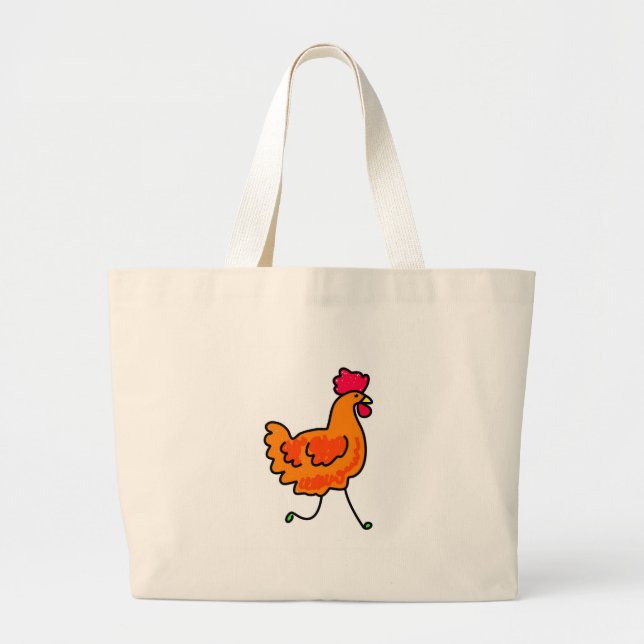 höna jumbo tygkasse (Framsidan)