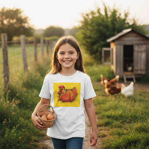 Höna på rede Ljusa gårdshöns T Shirt
