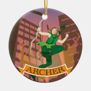 Honale Archer Illustration Ornament