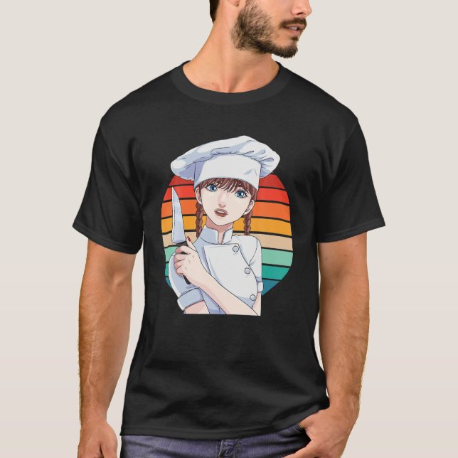 Honale Cook Culinary Kitchen Chef Girl Cooking Gou T Shirt (Framsida)