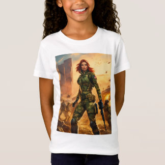 Honale G. I. Joe Scarlett med design T Shirt