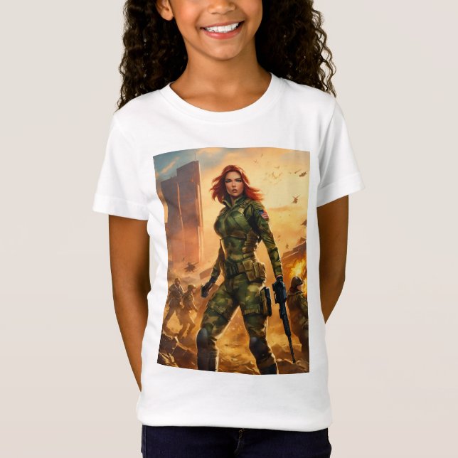 Honale G. I. Joe Scarlett med design T Shirt (Framsida)