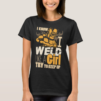 Honale Welder Gifts Fungny Ja, jag svetsade som fl T Shirt