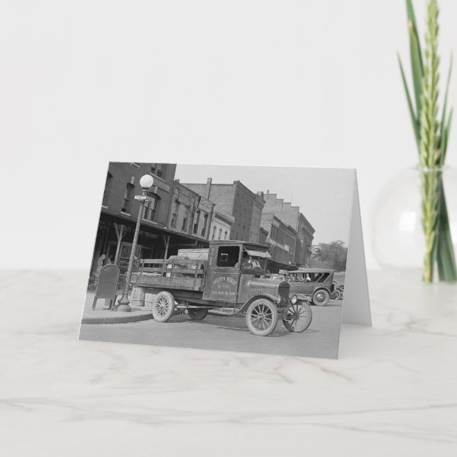 Hönaleveranslastbil, 1926 kort (Framsida)