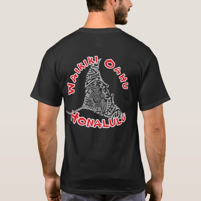 Honalulu/Waikiki/Oahu T-Shirt (Baksida)