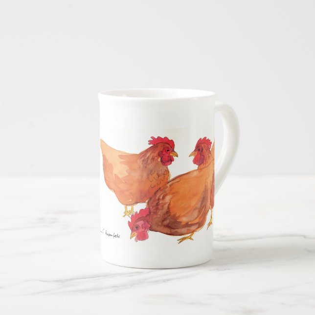 Hönamugg Benporslin Mugg (Framsida höger)