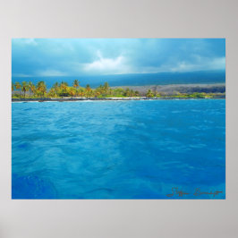Honaunau Hawaii oceanium fotot poster utskrift